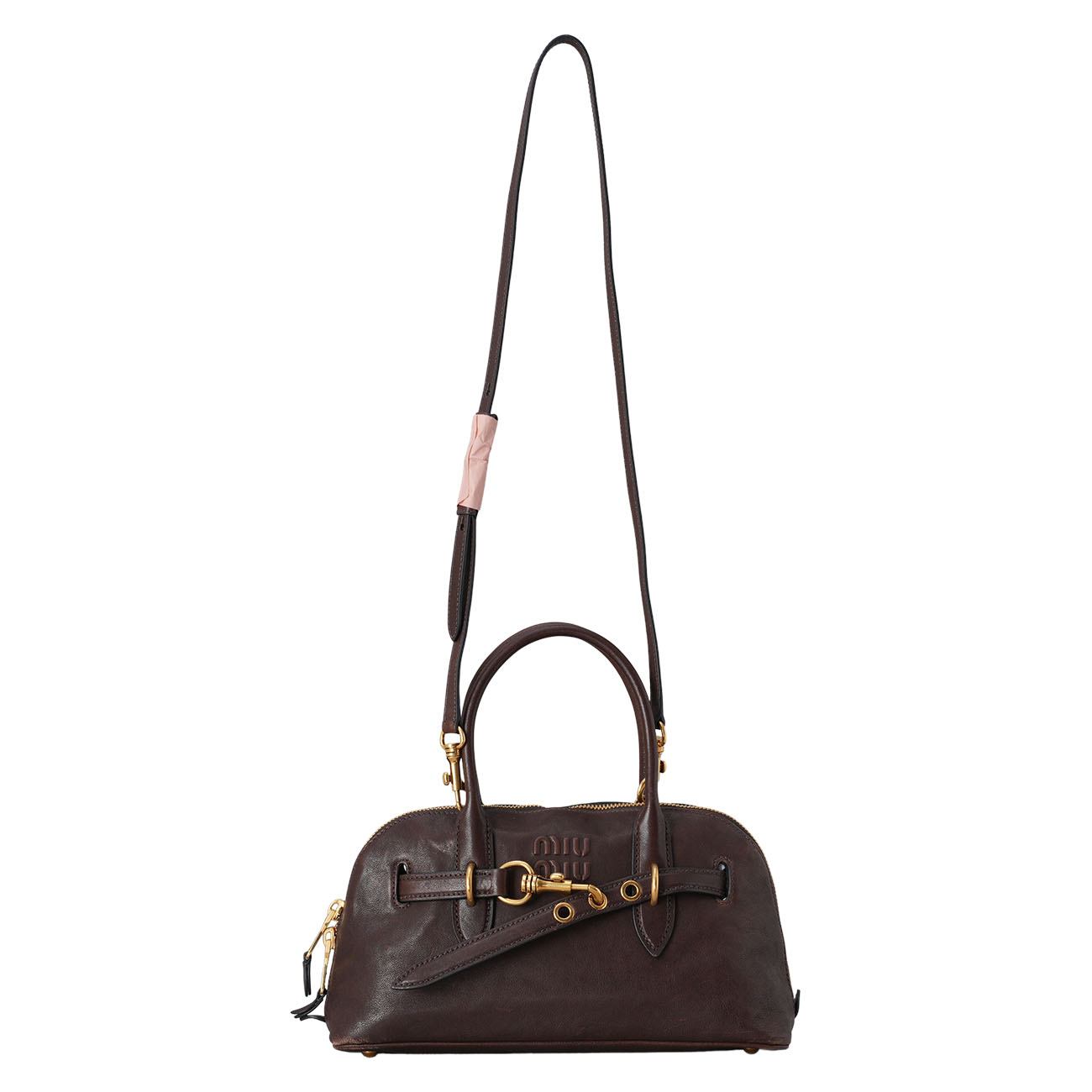 MIU MIU(USED)미우미우 아방뛰르 나파 가죽 탑 핸들 백